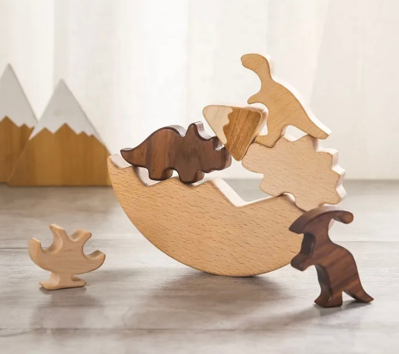 Wooden Dinosaur Balance Toy