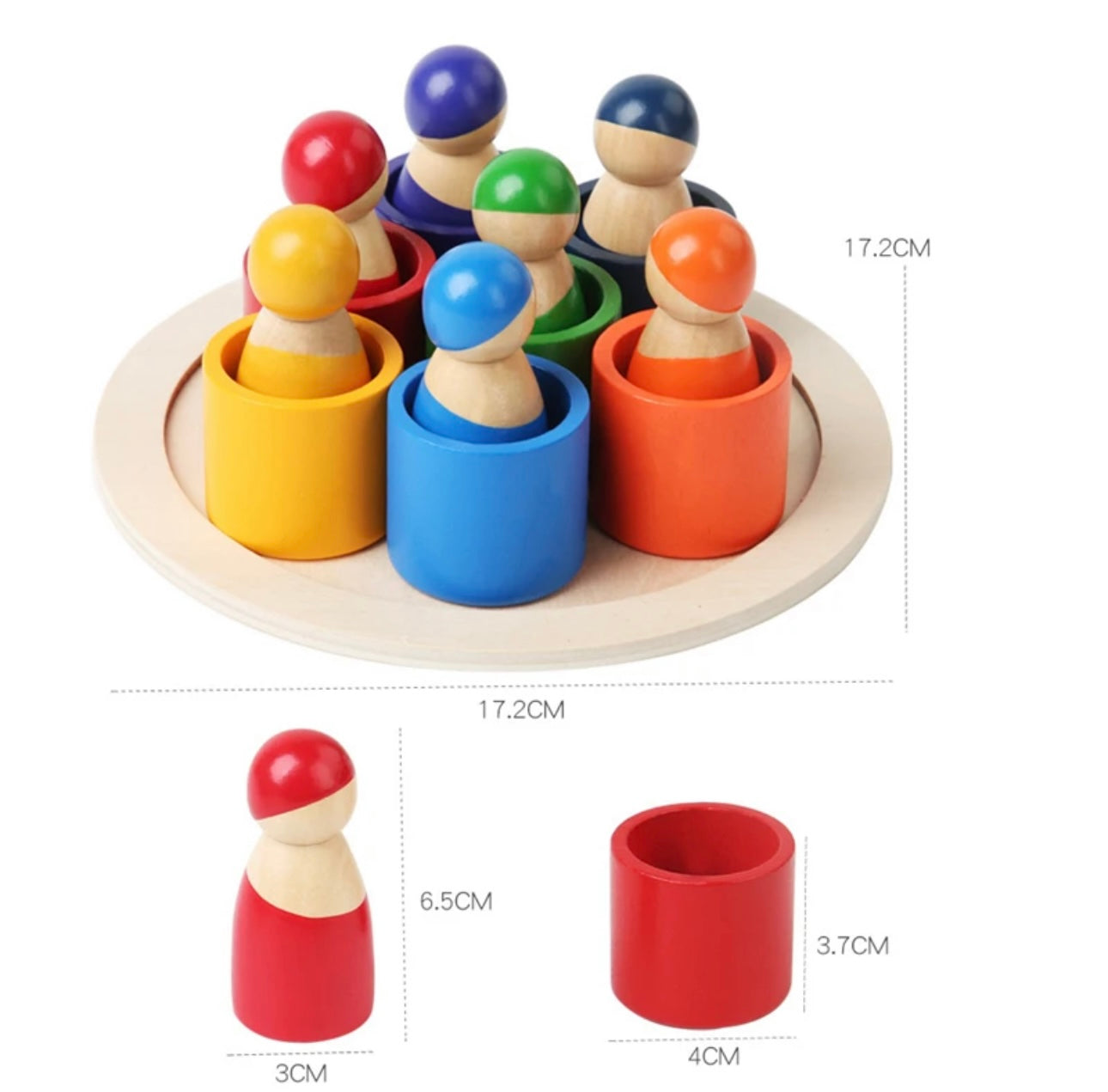 Wooden Coloured Toys