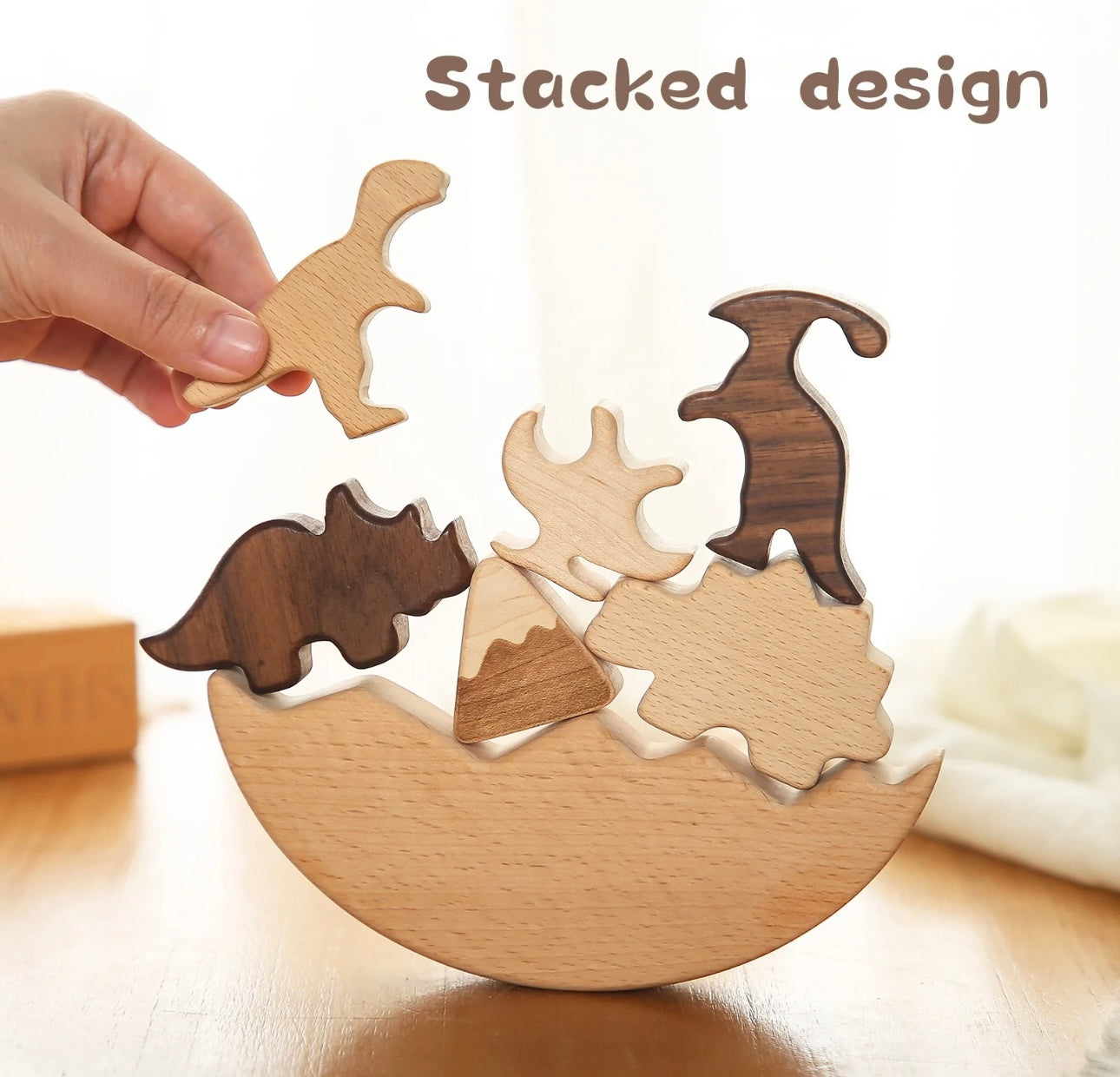 Wooden Dinosaur Balance Toy