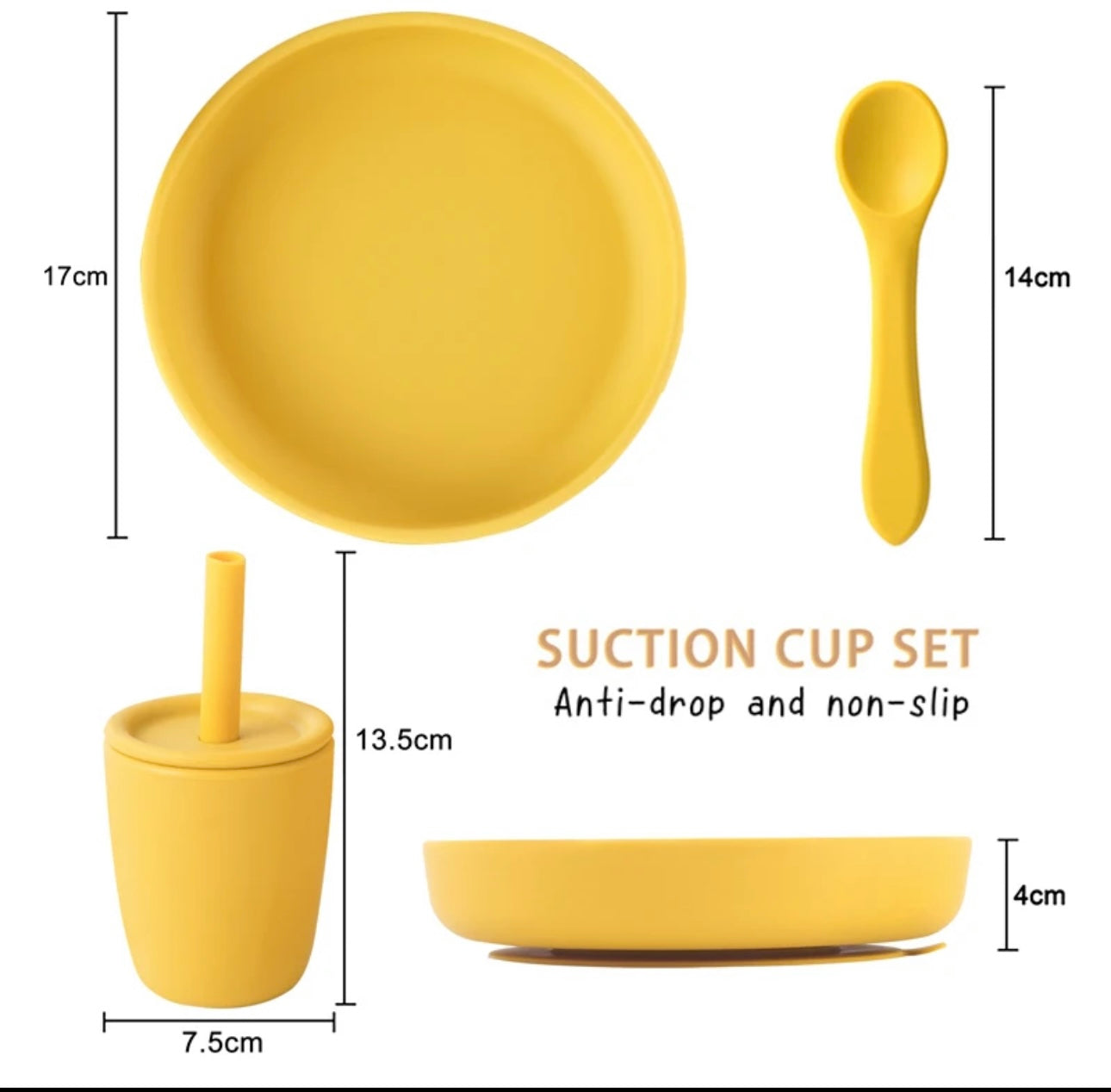 Mealtime Set: Cup, Suction Plate & Spoon